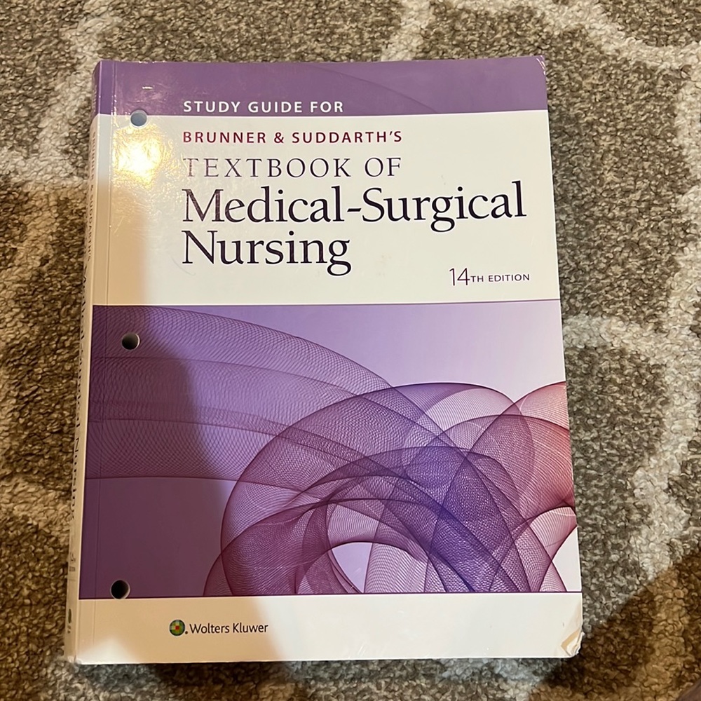 Study guide for textbook of medical-surgical nursing